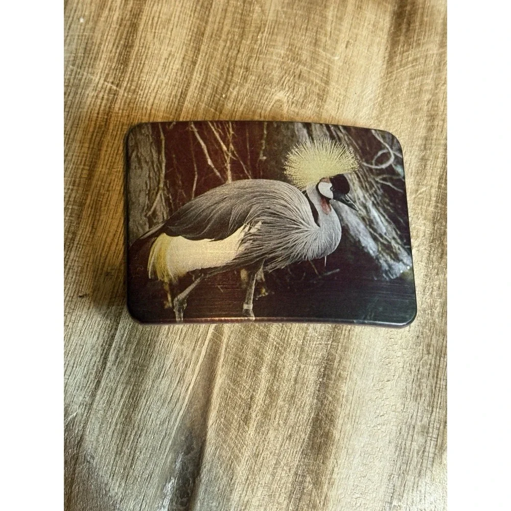 Vintage Crane Bird Belt Buckle Wildlife Animal Art‎ Metal Buckle